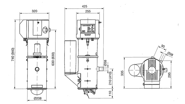 SOMOS ® Автозагрузчик FG 226._/2, габаритные размеры