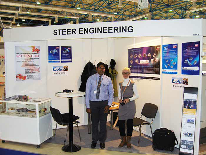 Стенд STEER ENGINEERING Pvt. Ltd (Индия) и ООО Полимер-инжиниринг (Украина)